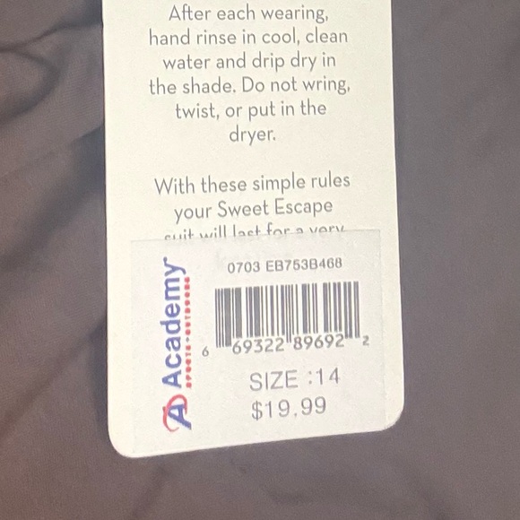 Academy Sweet Escape Swimsuit brown bottoms - Picture 2 of 3